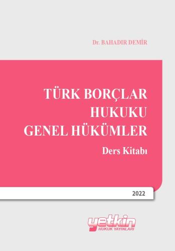 Türk Borçlar Hukuku Genel Hükümler