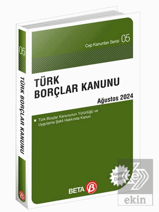 Türk Borçlar Kanunu - Ağustos 2024