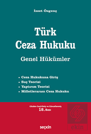 Türk Ceza Hukuku Genel Hükümler
