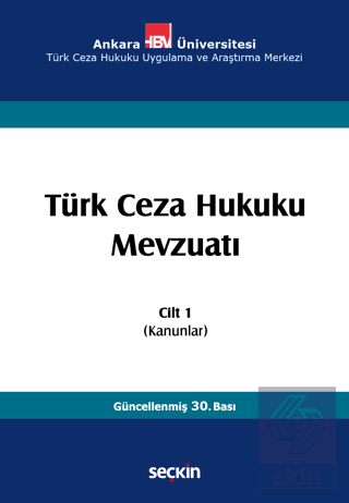 Türk Ceza Hukuku Mevzuatı Cilt 1