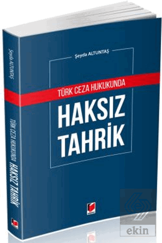 Türk Ceza Hukukunda Haksız Tahrik