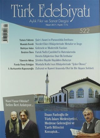 Türk Edebiyatı Dergisi Sayı: 522 Nisan 2017