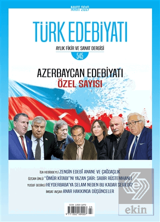 Türk Edebiyatı Dergisi Sayı: 545 Mart 2019