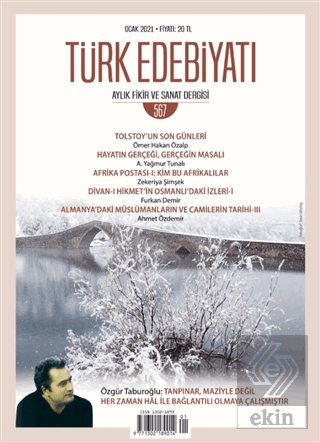 Türk Edebiyatı Dergisi Sayı: 567 Ocak 2021
