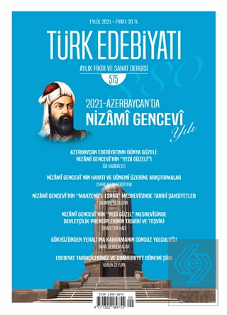 Türk Edebiyatı Dergisi Sayı: 575 Eylül 2021