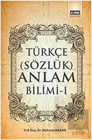 Türkçe (Sözcük) Anlam Bilimi - 1