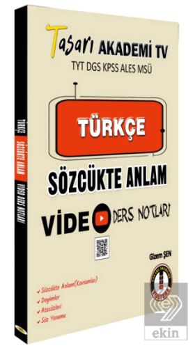 Türkçe Sözcükte Anlam Video Ders Notları