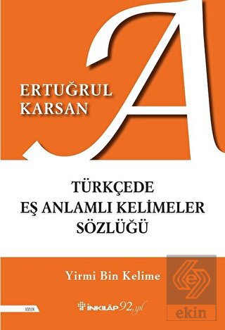 Türkçede Eş Anlamlı Kelimeler Sözlüğü
