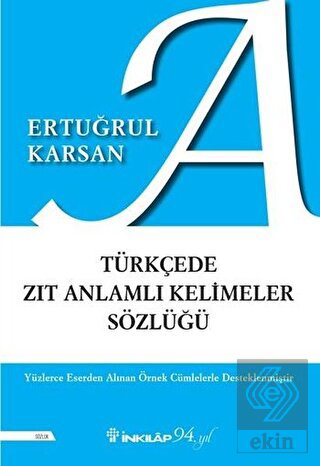 Türkçede Zıt Anlamlı Kelimeler Sözlüğü