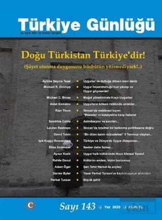 Türkiye Günlüğü Sayı: 143 Yaz 2020
