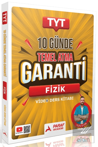 TYT 10 Günde Temel Atma Garanti Fizik Video Ders Kitabı
