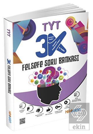 TYT 3K Felsefe Soru Bankası Katyon Yayınları