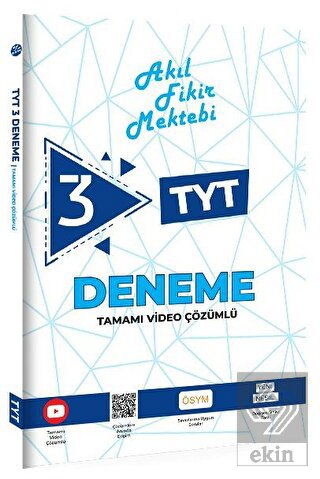TYT Akıl Fikir Mektebi Tamamı Video Çözümlü 3\'lü D