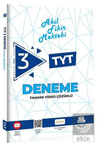 TYT Akıl Fikir Mektebi Tamamı Video Çözümlü 3\'lü D
