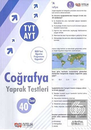 TYT AYT Coğrafya Yaprak Testleri