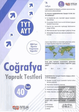TYT AYT Coğrafya Yaprak Testleri