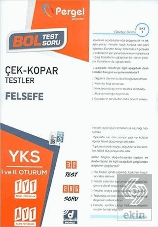 TYT - AYT Felsefe Çek-Kopar Testler