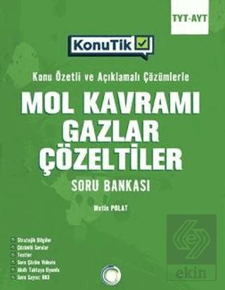 TYT-AYT Konutik Mol Kavramı Gazlar Çözeltiler