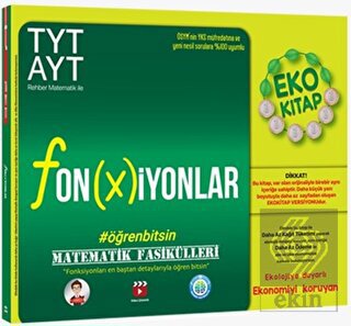 TYT - AYT Matematik Fasikülleri - Fonksiyonlar Eko