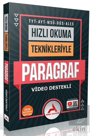 TYT AYT MSÜ DGS ALES Hızlı Okuma Teknikleriyle Paragraf