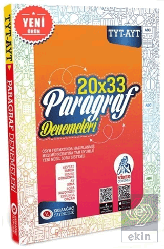 TYT AYT Paragraf 20x33 Deneme