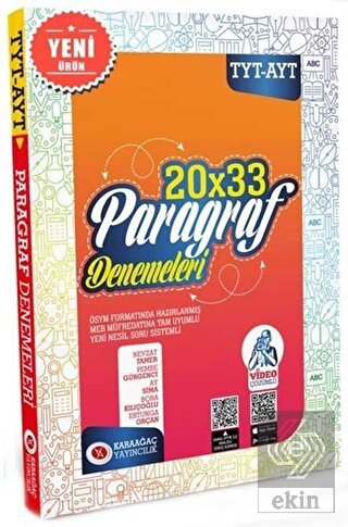 TYT AYT Paragraf 20x33 Deneme