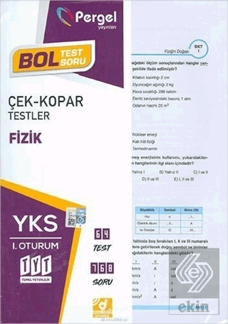 TYT Birinci Oturum Fizik Yaprak Test
