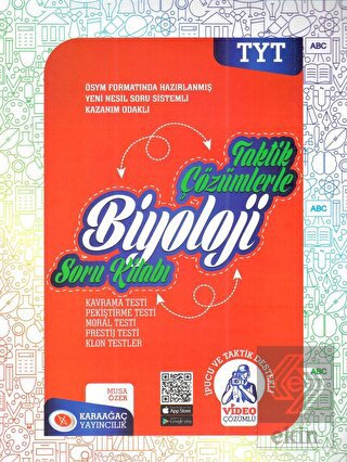 TYT Biyoloji Taktik Çözümlerle Soru Kitabı Karaağa