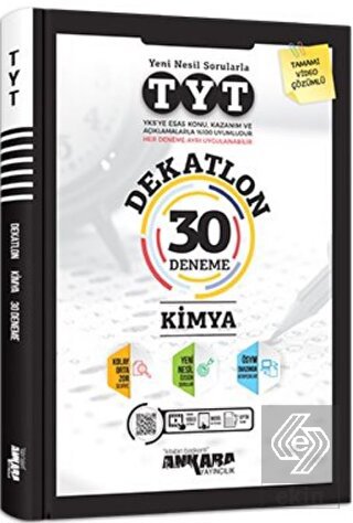 TYT Dekatlon Kimya 30 Deneme