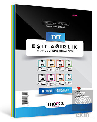 TYT Eşit Ağırlık Branş Deneme Sınavı Seti 8 Kitap