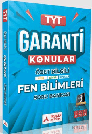 TYT Fen Bilimler Garanti Konular Soru Bankası