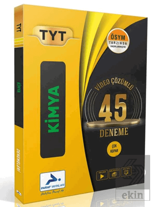 TYT Kimya Video Çözümlü 45 Deneme
