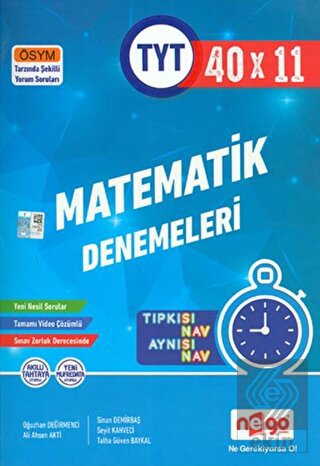 TYT Matematik Tamamı Video Çözümlü 40x11 Branş Den