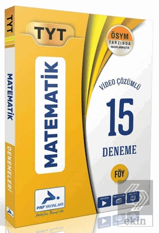 TYT Matematik Video Çözümlü 15 Deneme
