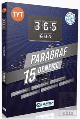 TYT Paragraf 365 Gün 15 Deneme