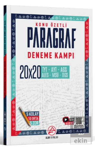TYT Paragraf Konu Özetli 20 x 20 Deneme Kampı Kollektif Alan Yayınları