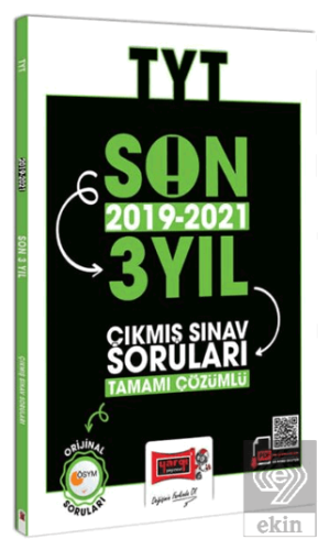 TYT Son 3 Yıl Tamamı Çözümlü Çıkmış Sorular