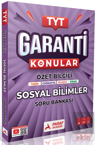 TYT Sosyal Bilimler Garanti Soru Bankası