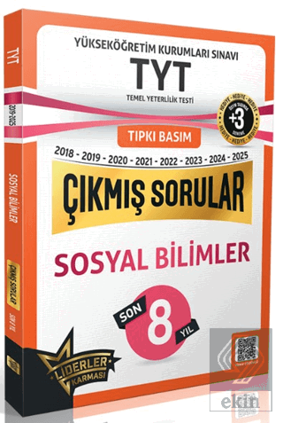 TYT Sosyal Bilimler Son 7 Yıl Çıkmış Sorular +3 ÖSYM Benzer Deneme Hed