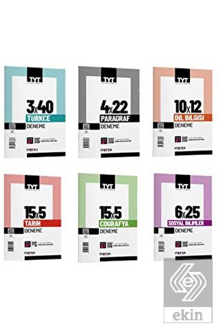 TYT Sözel Branş Deneme Sınavı Seti 6 Kitap