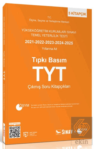 TYT Tıpkı Basım Son 5 Yıl Çıkmış Soru Kitapçıkları