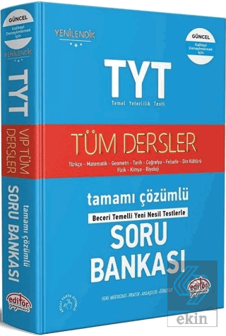 TYT Tüm Dersler Tamamı Çözümlü Soru Bankası