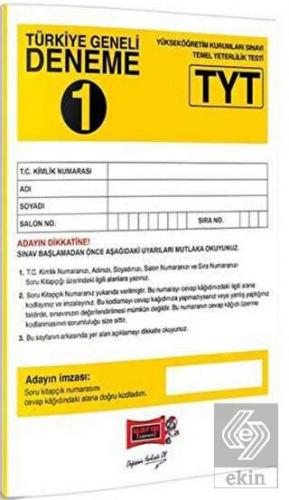 TYT Türkiye Geneli Deneme 1