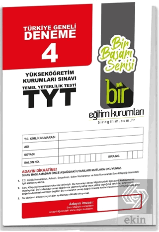 TYT Türkiye Geneli Deneme 4