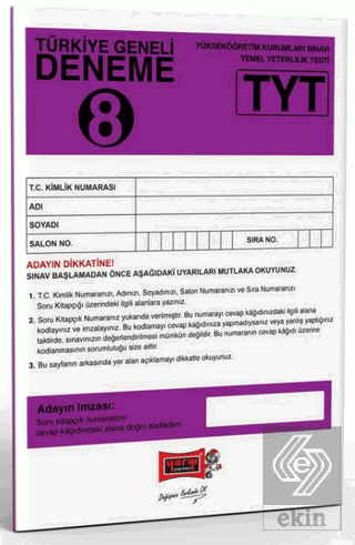 TYT Türkiye Geneli Deneme Sınavı - 8