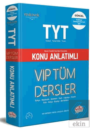 TYT VIP Tüm Dersler Konu Anlatımlı
