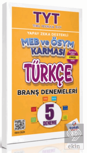 TYT Yapay Zeka Destekli MEB ve ÖSYM Karması Türkçe 5'li Branş Denemele