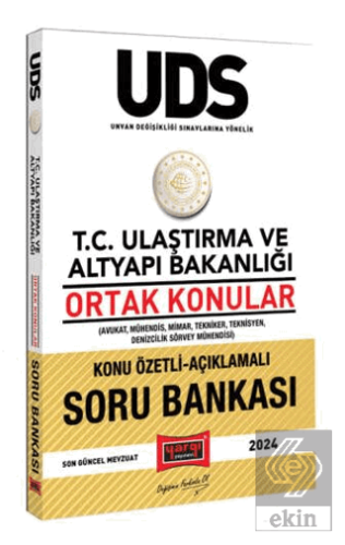 UDS T.C Ulaştırma ve Altyapı Bakanlığı Ortak Konular Konu Özetli-Açıkl