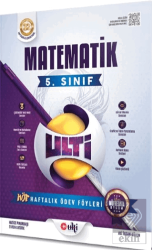 Ulti Yayınları 5. Sınıf Matematik Haftalık Ödev Föyleri Kolektif ULTİ 