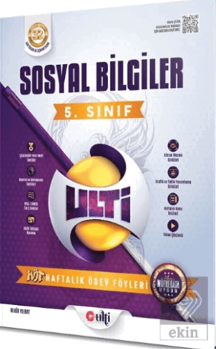 Ulti Yayınları 5. Sınıf Sosyal Bilgiler Haftalık Ödev Föyleri Kolektif